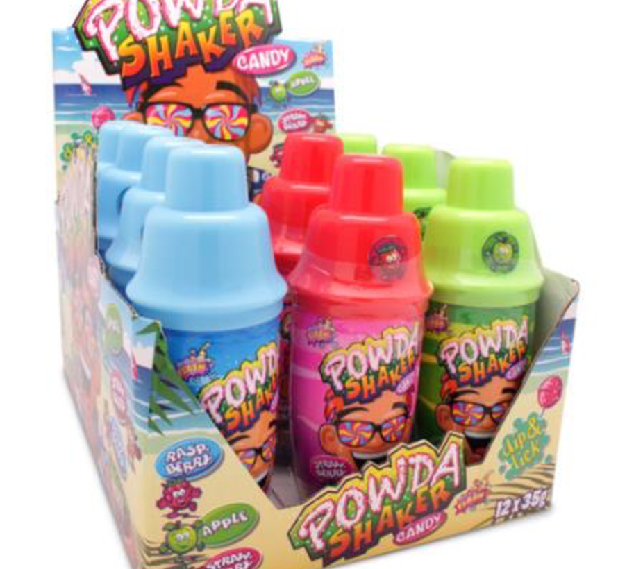 Powda Shaker Lollie Dip  Doos 12 Stuks
