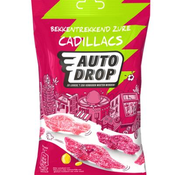 Autodrop Zure Cadillacs Autodrop -Doos 16x85 gram