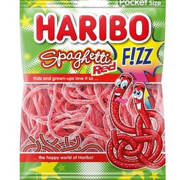 Haribo snoep Spaghetti Red F!ZZ -Doos 28 stuks