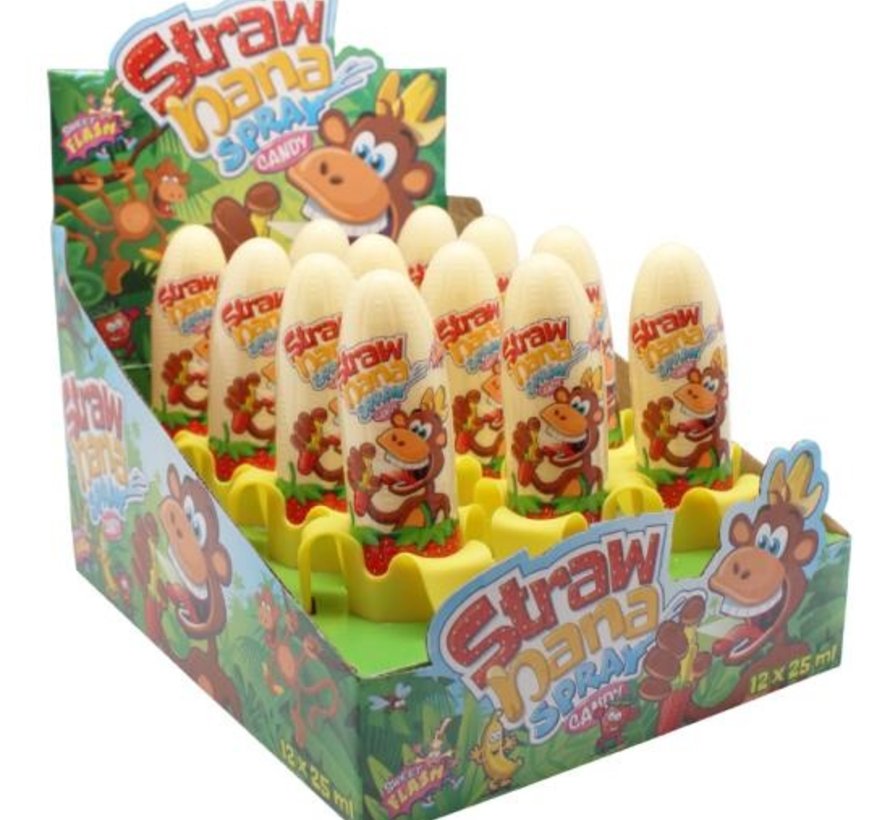 Strawnana Candy Spray - Doos 12 Stuks