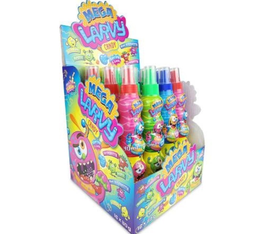 Candy Spray& PowderMega Larvy -Doos 16 stuks