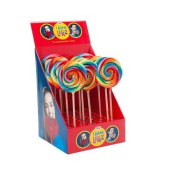 Holland Foodz Spiraal Regenboog Lolly GROOT -Doos 17 stuks