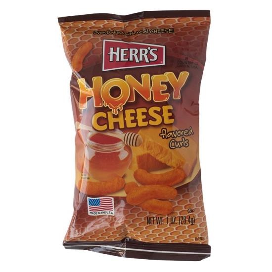 Herr's Honey Cheese Curls -Doos 42x28 gram - Snoepdiscounter.nl