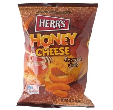 Herr's Food Inc Herr's Honey Cheese Curls -Doos 9x185 gram