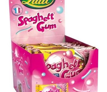 Lutti Spaghetti Gum Tutti Frutti -Doos 24 stuks
