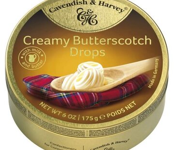 Cavendish & Harvey Butterscotch Drops -Doos 9 blikken