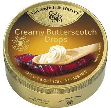 Cavendish & Harvey Butterscotch Drops -Doos 9 blikken