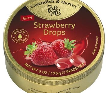 Cavendish &amp; Harvey Strawberry Drops -Doos 9 blikken