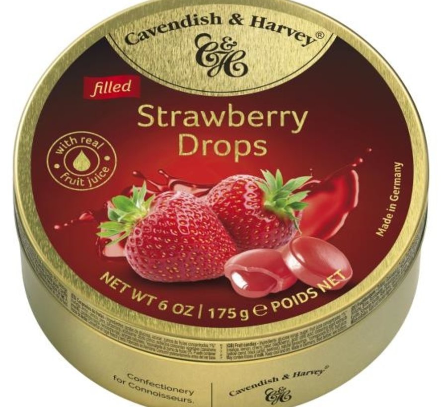 Strawberry Drops -Doos 9 blikken