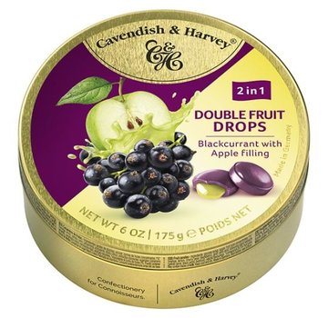 Cavendish &amp; Harvey Black Currant Apple Drops -Doos 9 blikken