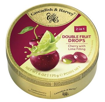 Cavendish &amp; Harvey Cherry Lime Drops -Doos 9 blikken