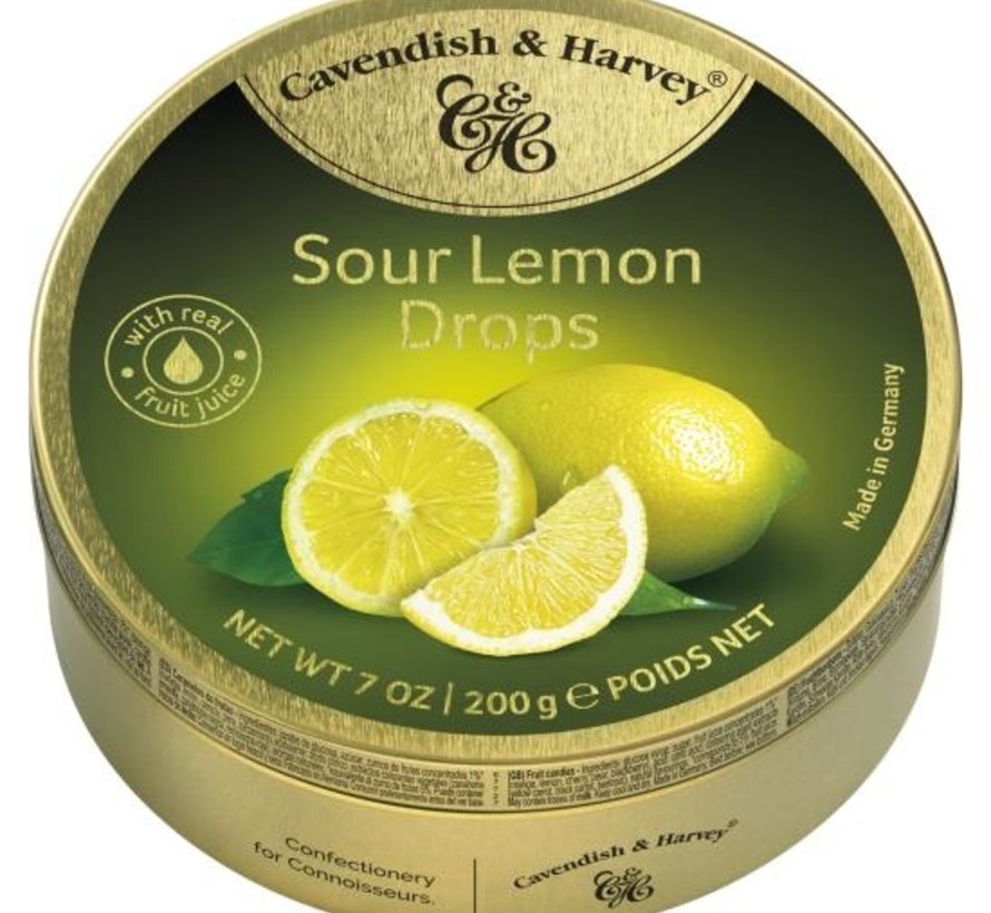 Sour Lemon Drops -Doos 9 blikken