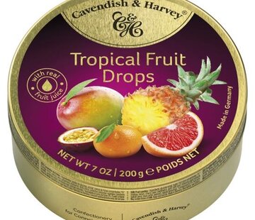 Cavendish &amp; Harvey Tropical Fruit Drops -Doos 9 stuks