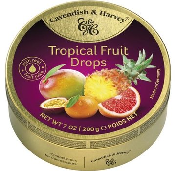 Cavendish &amp; Harvey Tropical Fruit Drops -Doos 9 stuks