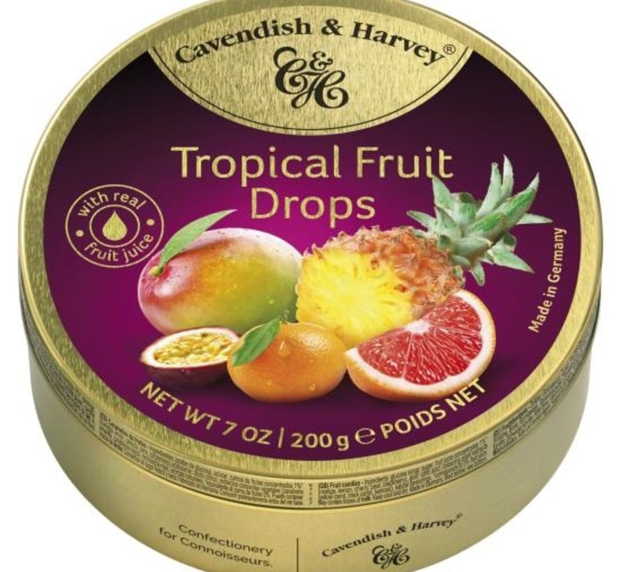 Tropical Fruit Drops -Doos 9 stuks