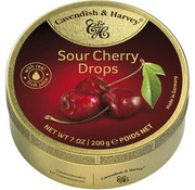 Cavendish &amp; Harvey Sour Cherry Drops -Doos 9 blikken