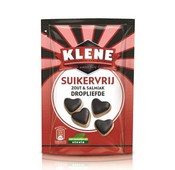 Klene Dropliefde Suikervrij -  85 gram- doos 12 stuks