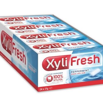 Xylifresh Peppermint Blauw -Doos 24 stuks