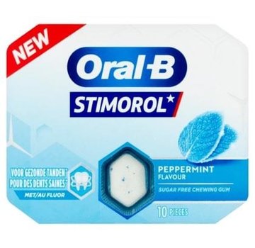 Stimorol Suikervrije Oral-B Peppermint Kauwgom - Doos 12 stuks