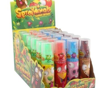 As Spraynimals Candy Spray 4 smaken -Doos 24 stuks