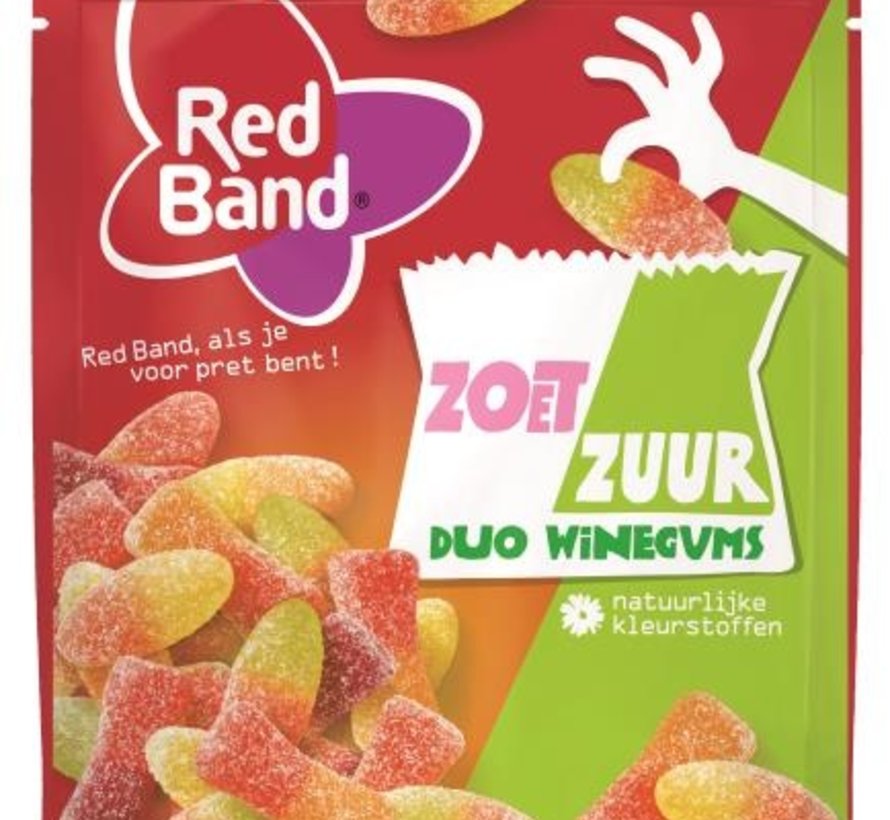 Duo Winegum Zoet/Zuur -Doos 10x190 gram