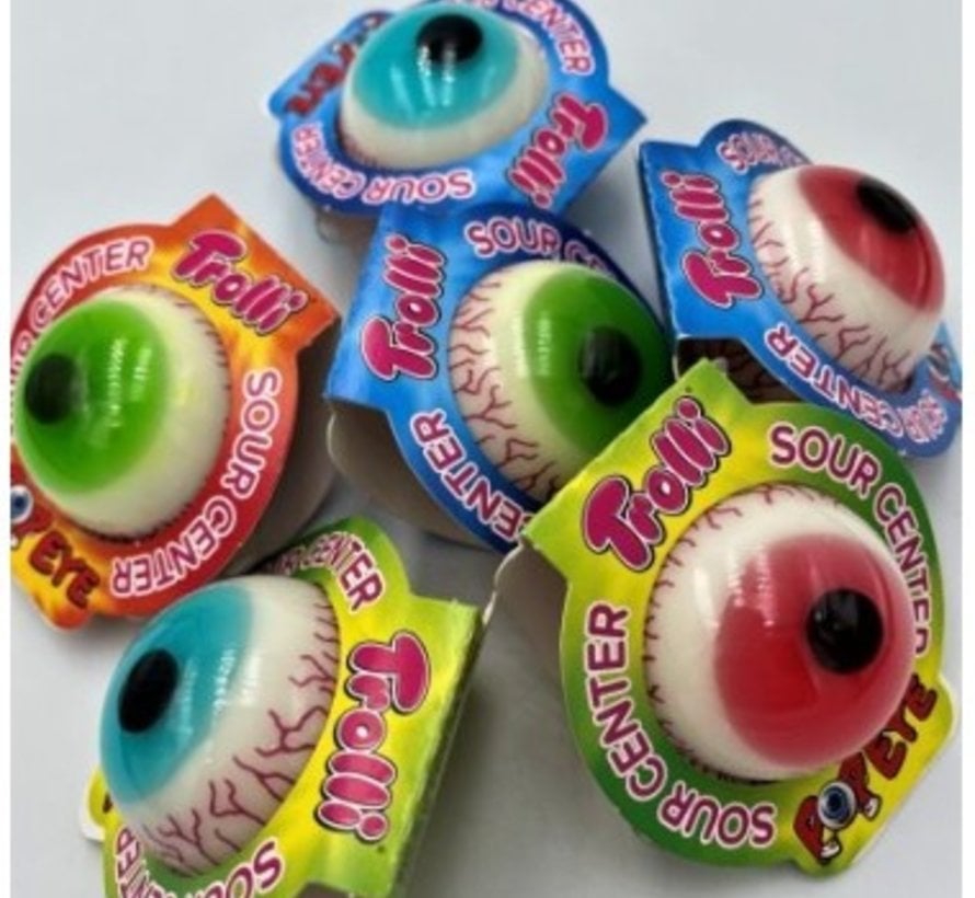 Trolli Pop-Eye Snoep ogen  - Doos 21 zakken