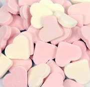 Fortuin Reuze Roze Witte Vruchten Harten -Doos 3 kilo