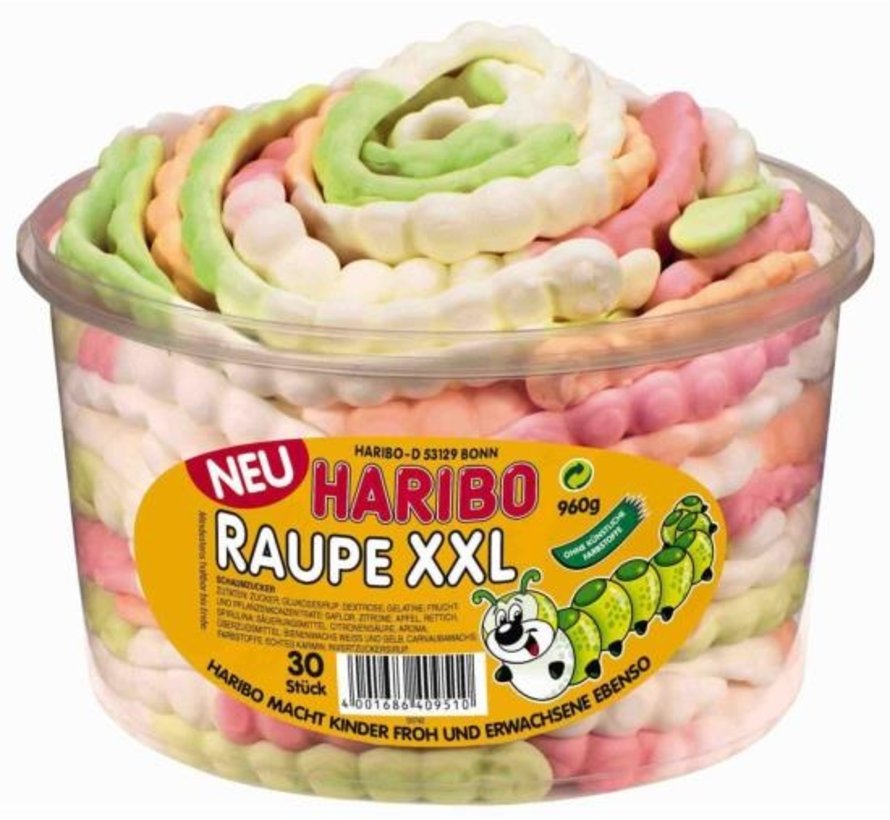 Haribo Rups Raupe XXL -Silo 30 stuks