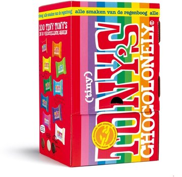 Tony'S Chocolonely Chocolonely Tiny Tony'S Regenboog Mix -Doos 100 Stuks