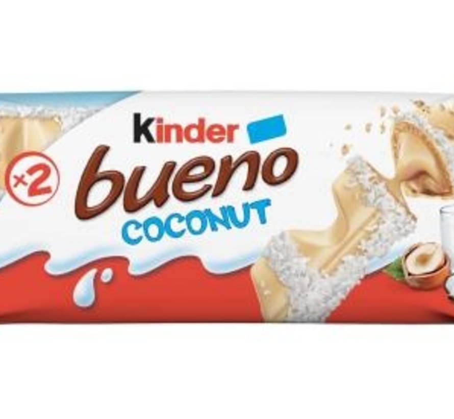 Een nacht hebben Primitief Kinder Bueno Coconut -Doos 30 stuks - Snoepdiscounter.nl