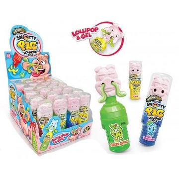 Johnny Bee Snotty Pig Lolly & Gel -Doos 24 stuks