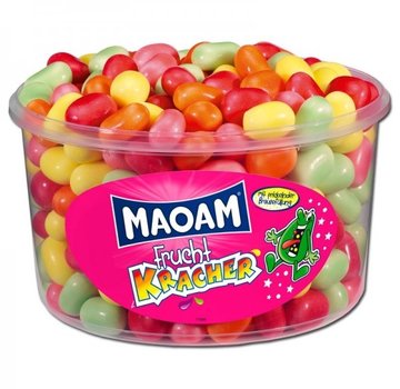 Haribo snoep MAOAM Kracher Fruit zure bruisvulling -Silo 265 stuks