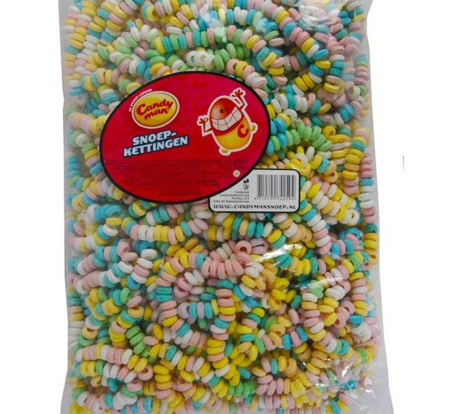 Candyman Retro Snoepkettingen Zak 100 Stuks