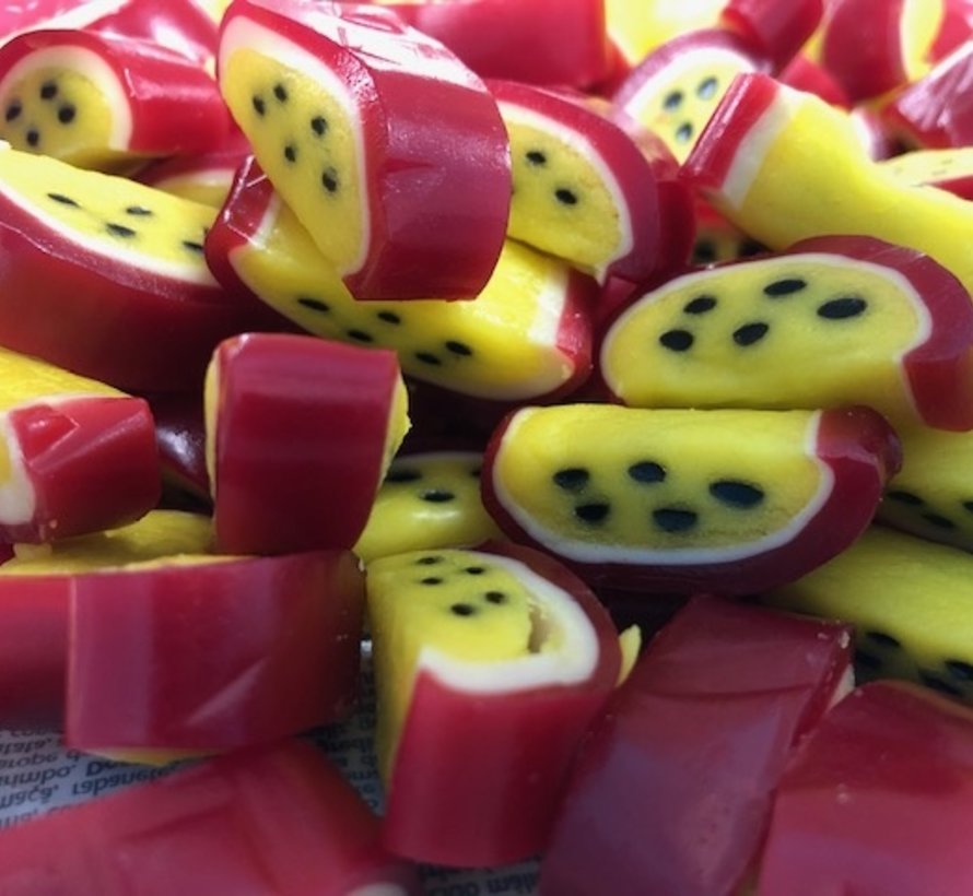 Passie vrucht partjes, passion fruit slices