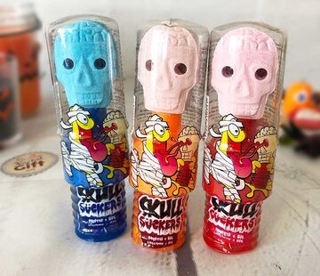 Halloween Skull Suckers -Doos 24 stuks