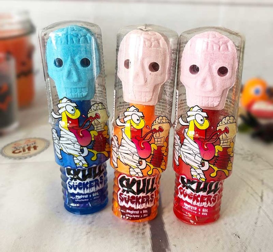 Halloween Skull Suckers -Doos 24 stuks