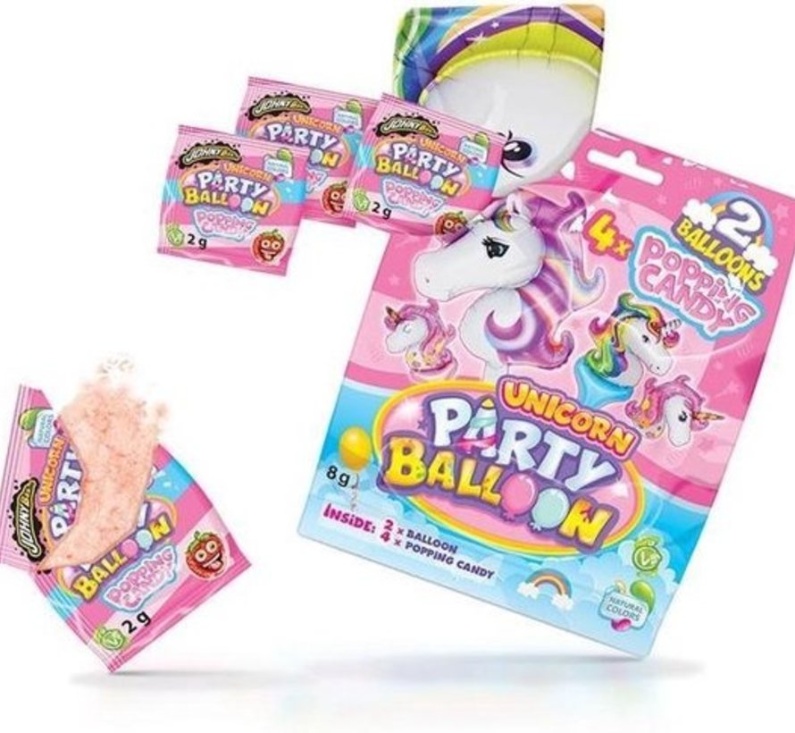 Poppin Candy Unicorn Party Balloon Snoepdiscounter