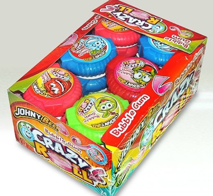 Crazy Roll Bubble Gum -Doos 24 stuks