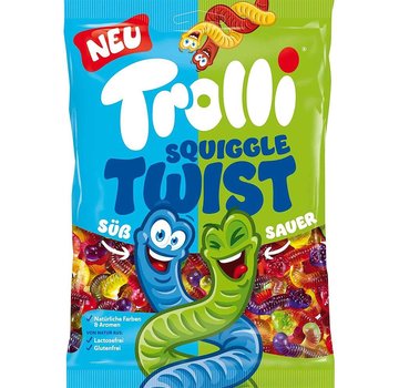 Trolli Squiggle Twist Wormen Zoet&Zuur -1 kilo