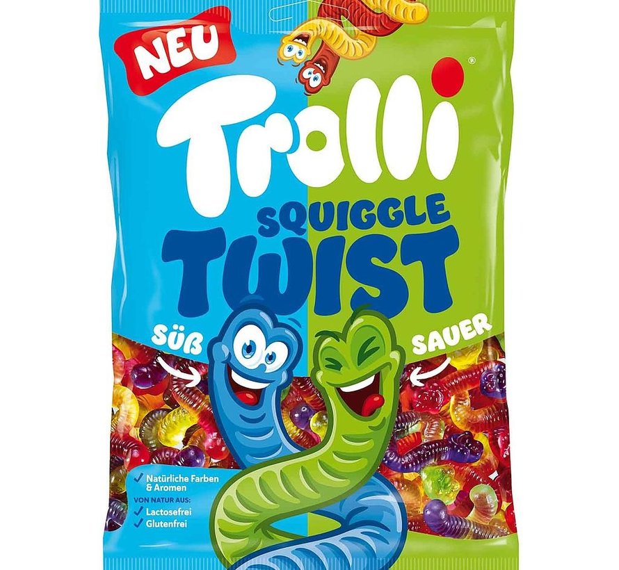 Squiggle Twist Wormen Zoet&Zuur -1 kilo