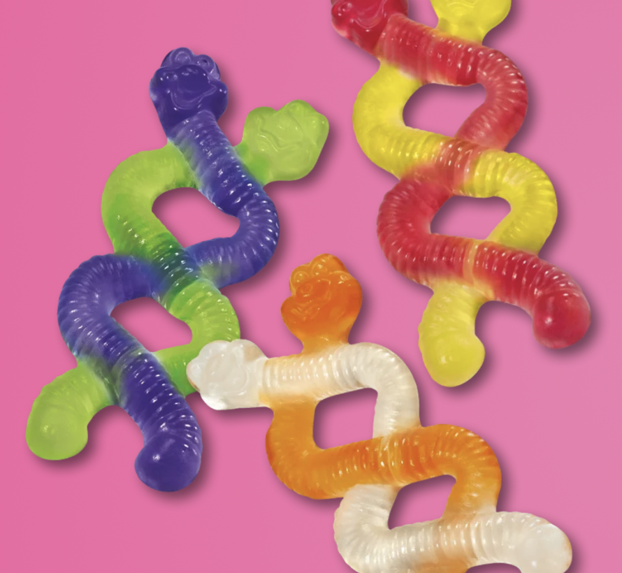 Squiggle Twist Wormen Zoet&Zuur -1 kilo