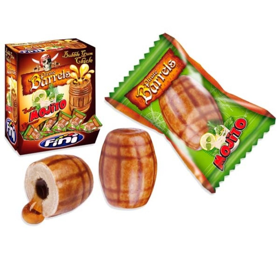 Mojito Pirate Barrel Bubble Gum -Doos 200 stuks