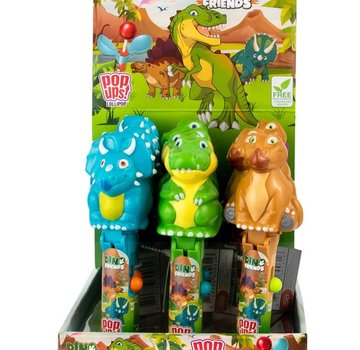 Dino Friends Pop Ups Lolly -Doos 12 stuks