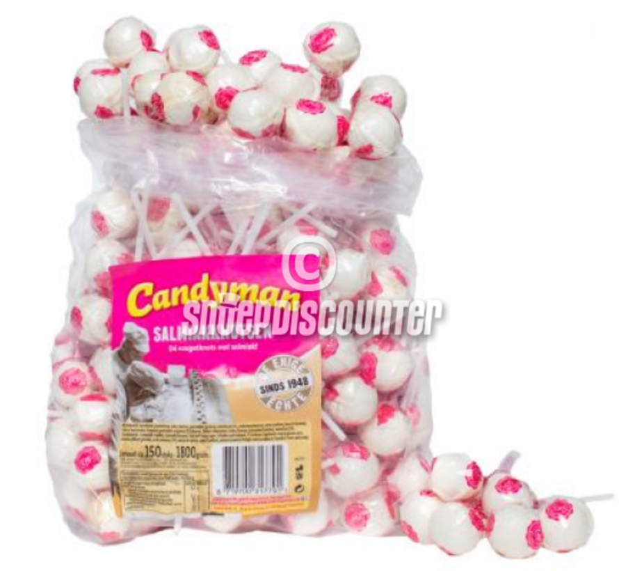 Salmiak lollies Knotsen -100 Stuks