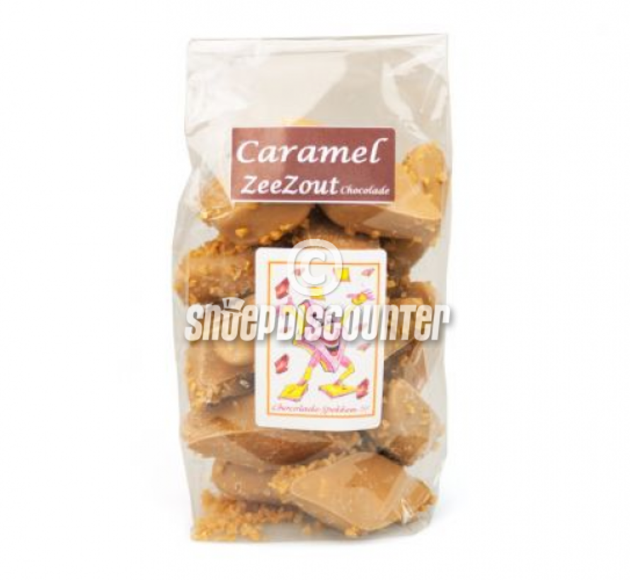 Chocolade Spekjes Caramel Zeezout -zak 200 gram