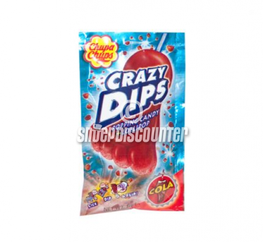 Crazy Dips Knetter Lolly Cola -Doos 24 Stuks