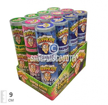 Warheads Warheads Super Sour Spray -Doos 12 stuks