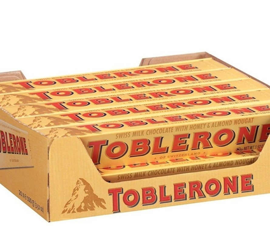 Toblerone Melk Geel  -Doos 24x50 gram