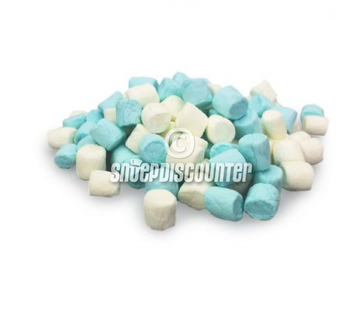 Mini Marshmallows spekmix blauw-wit - 1 kilo