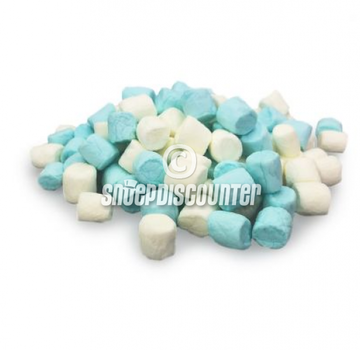 baby Mini Marshmallows blauw-wit - 1 kilo